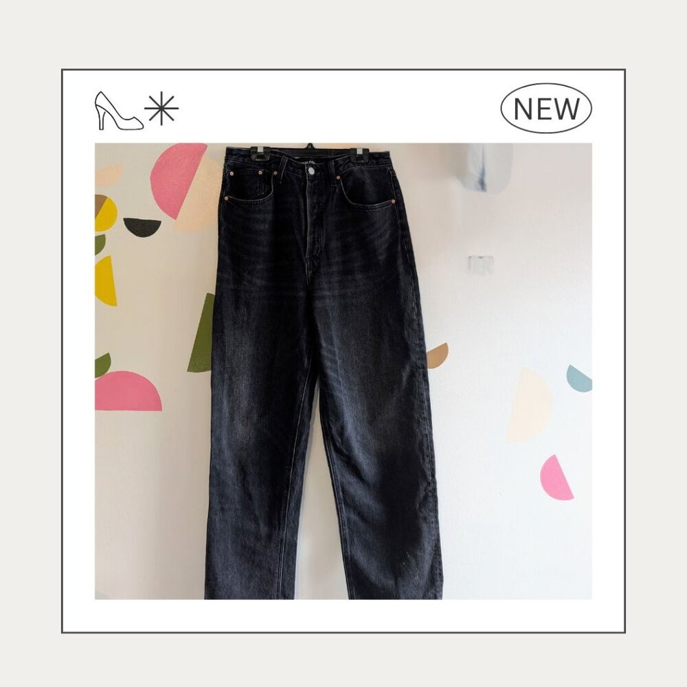 Denim Forum The Mia High Rise Curve Black Jeans